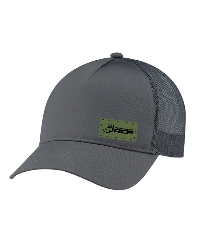 Casquette à couette ACP écusson Vert avec maille pour femme
