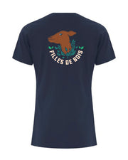 T-Shirt Marine Filles de bois - BICHE
