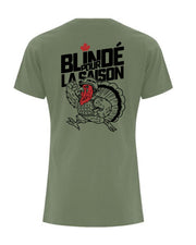 T-Shirt Vert Militaire Unisexe - Blindé pour la saison - Filles de bois