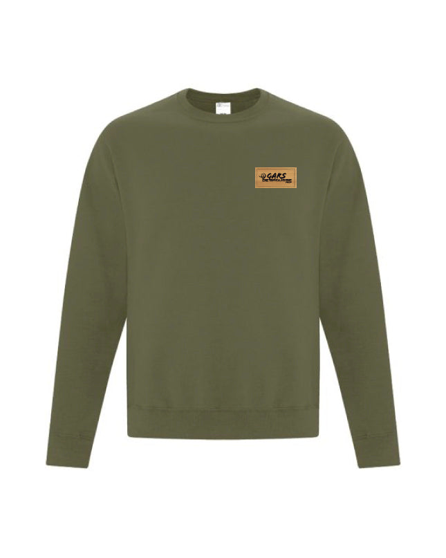 Crewnecks Gars de brousse - Écusson Couleur bambou