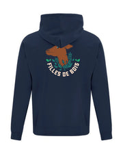 Hoodie à capuchon marine Filles de bois - BICHE