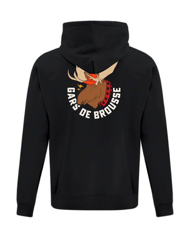 Hoodie à capuchon Noir Gars de brousse - ORIGNAL