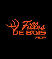 AUTOCOLLANT FILLES DE BOIS - Orange