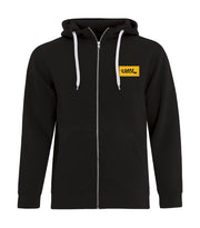 Hoodie à zip homme - Gars de brousse - Écusson Jaune