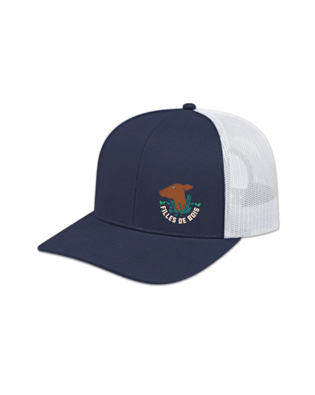 Casquette Marine à maille  - Filles de bois - Biche