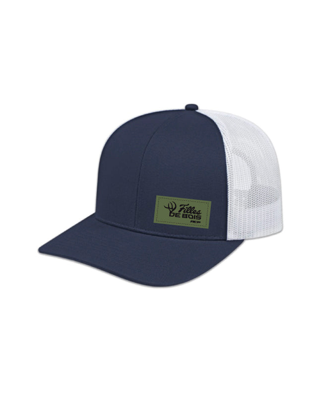 Casquette Filles de bois écusson Vert à maille  - Unisexe