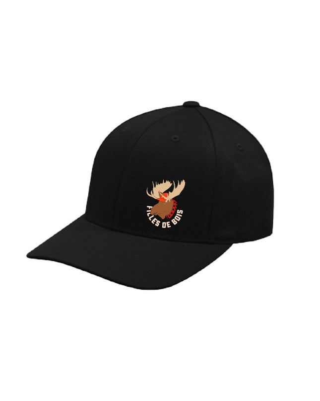 Casquette Noir Flexfit Filles de bois - ORIGNAL