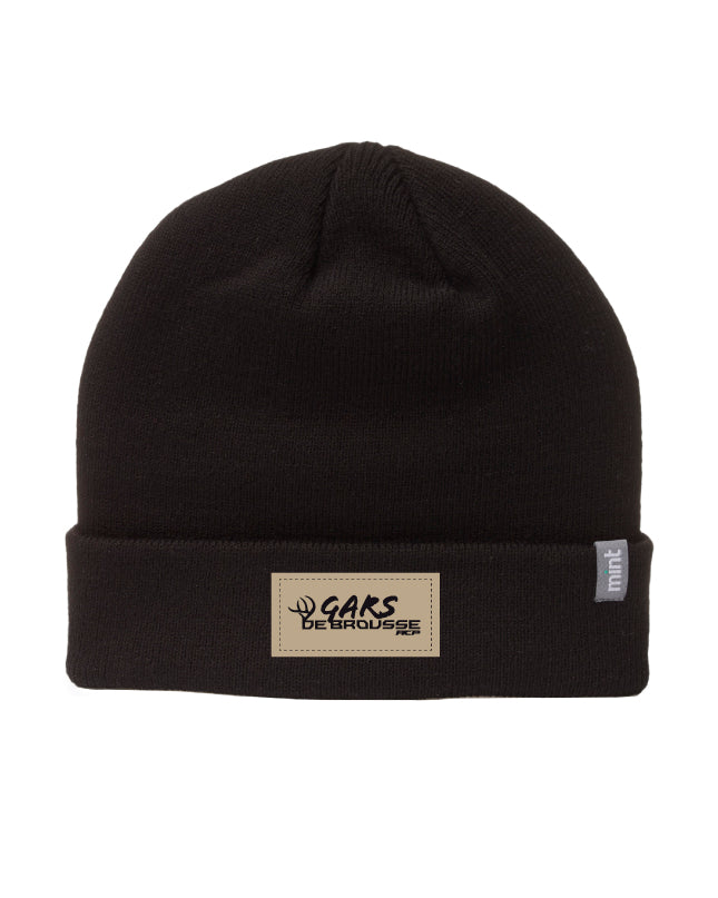 Tuque Gars de brousse - Écusson Beige