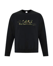 Crewnecks Noir Gars de brousse imprimé Camo
