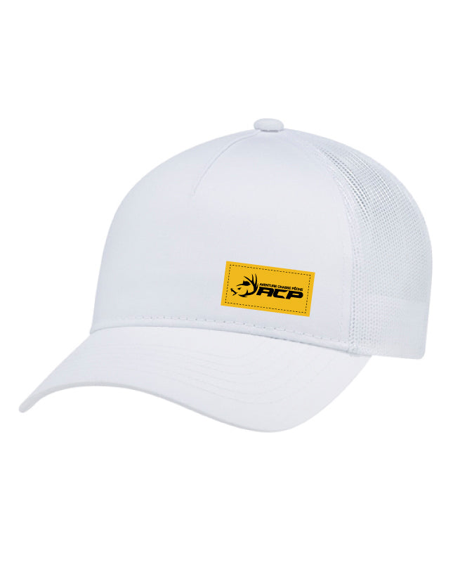 Casquette à couette ACP écusson Jaune avec maille pour femme