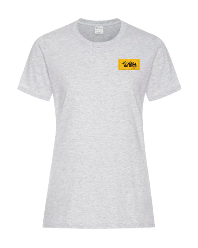 T-Shirt Filles de bois à écusson Jaune