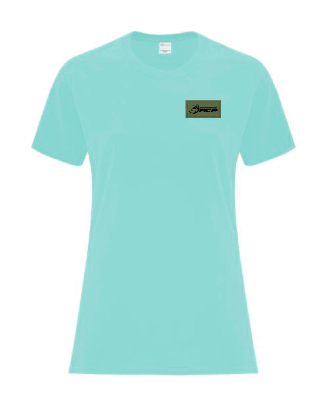 T-Shirt ACP Femme - Écusson Vert