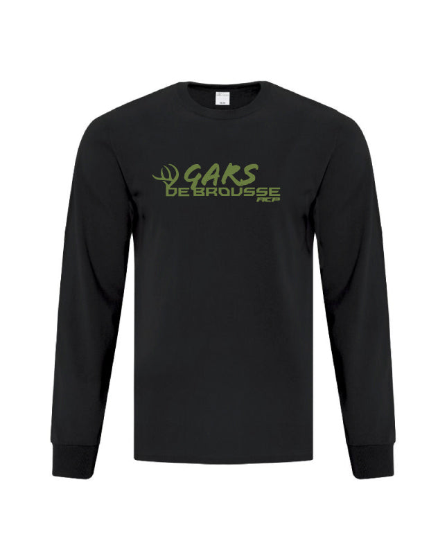 T-Shirt manche longue Noir - Gars de brousse - Vert