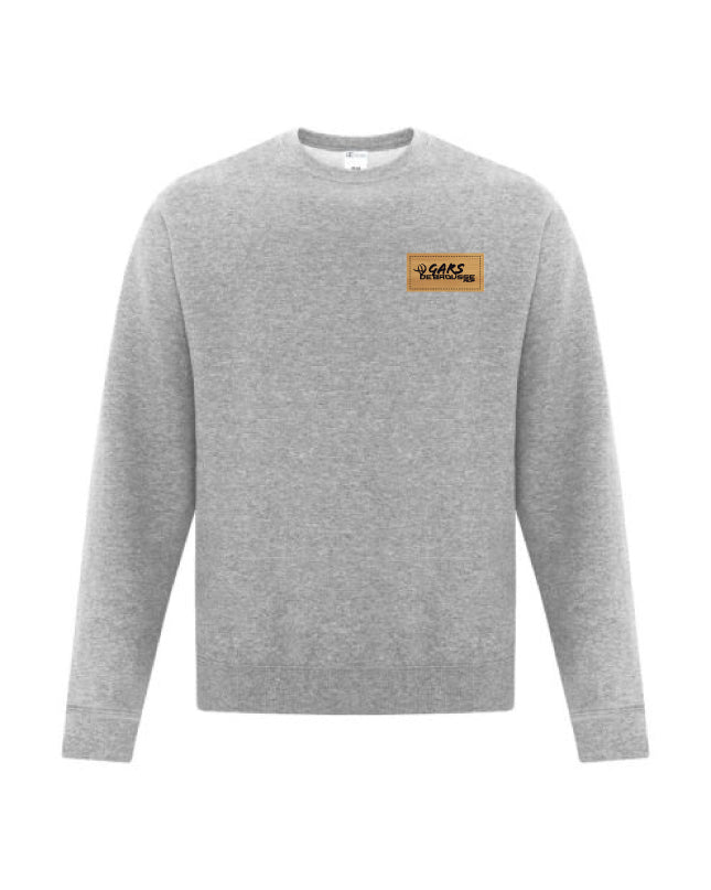 Crewnecks Gars de brousse - Écusson Couleur bambou