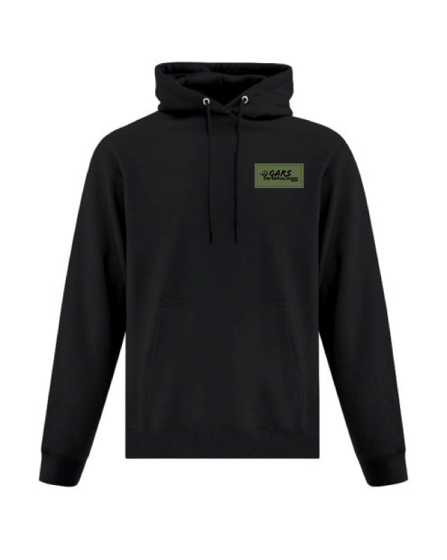 Hoodie à capuchon Gars de brousse - Écusson Vert