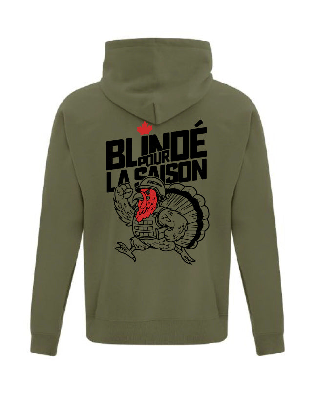 Hoodie à capuchon Vert - Blindé pour la saison - Gars de brousse