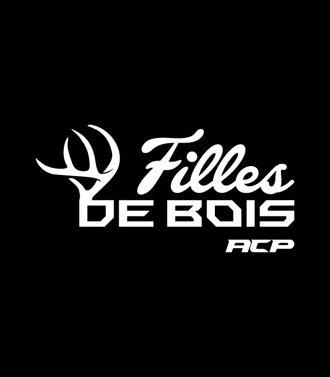 AUTOCOLLANT FILLES DE BOIS - Blanc