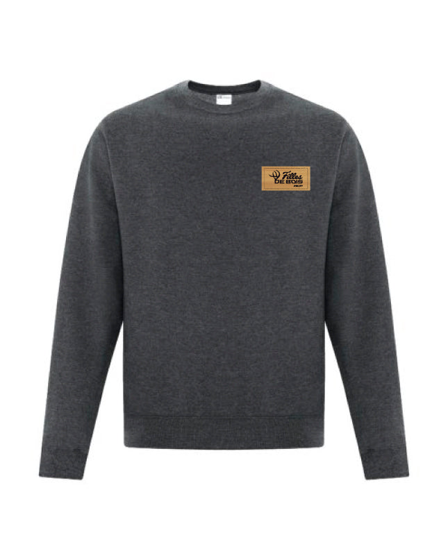 Crewnecks Filles de bois - Écusson Couleur bambou