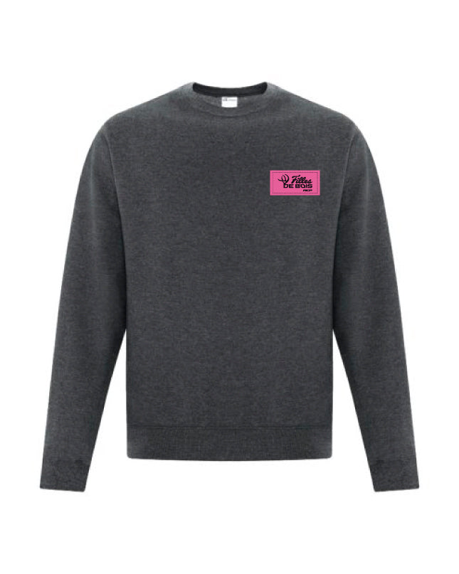 Crewnecks Filles de bois - Écusson Rose