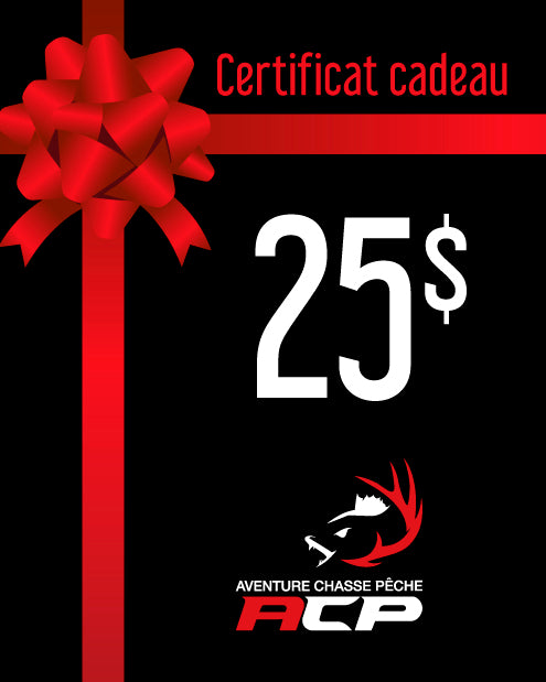 Certificat cadeau 25$