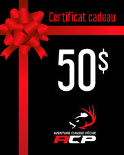 Certificat cadeau 50$