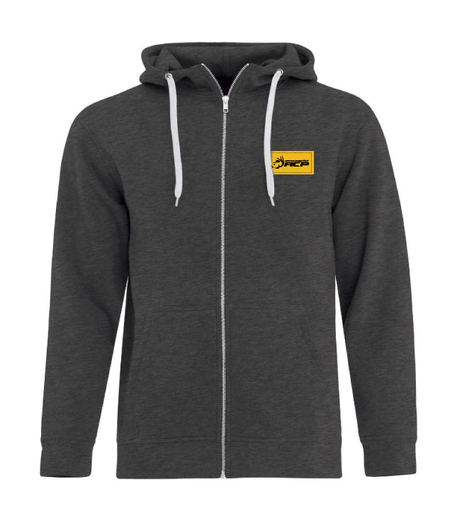 Hoodie à zip homme - ACP - Écusson Jaune