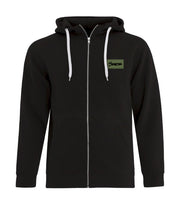 Hoodie à zip homme - ACP - Écusson Vert