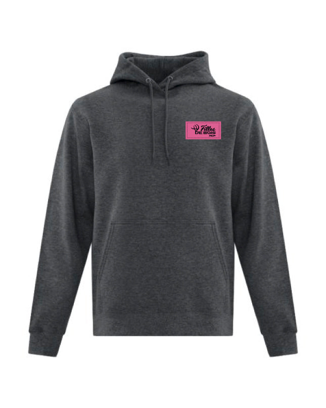 Hoodie à capuchon Filles de bois - Écusson Rose