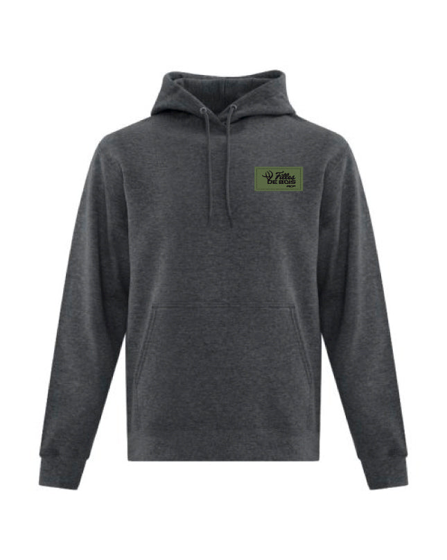 Hoodie à capuchon Filles de bois - Écusson Vert