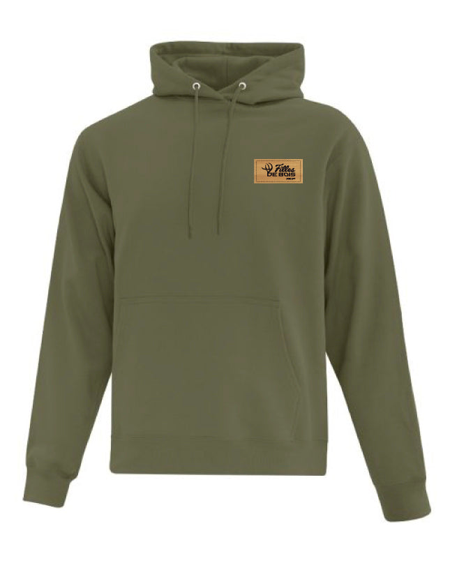 Hoodie à capuchon Filles de bois - Écusson couleur bambou