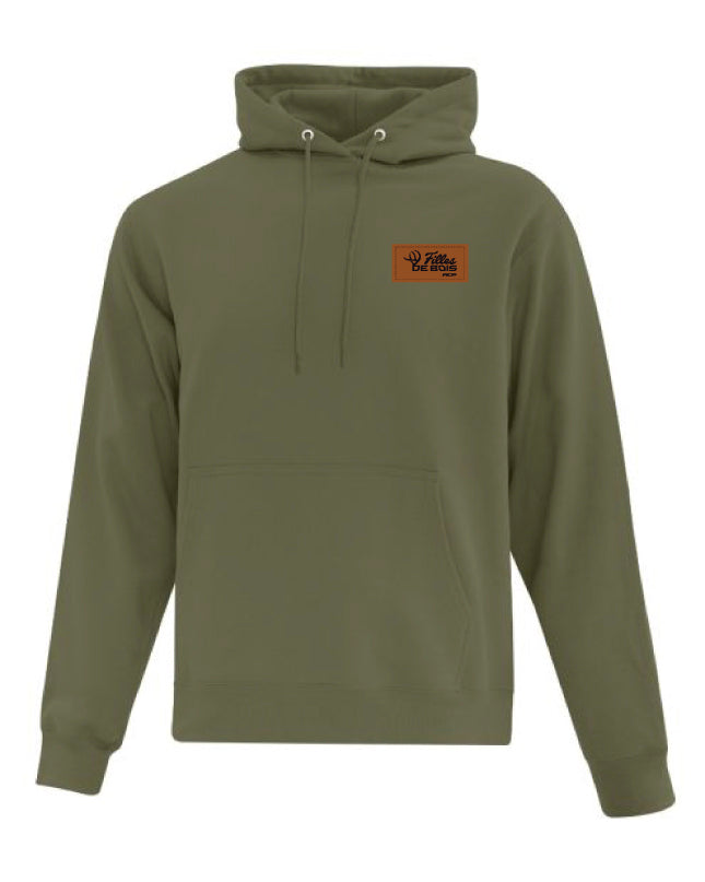 Hoodie à capuchon Filles de bois - Écusson Brun