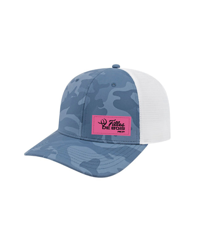 Casquette Camo - Filles de bois - Unisexe Écusson Rose