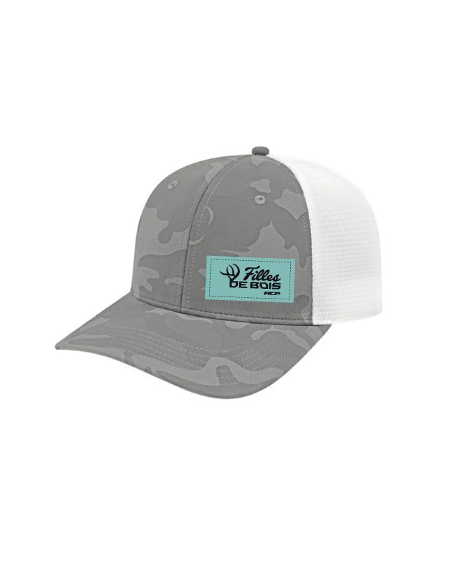 Casquette Camo - Filles de bois - Unisexe Écusson Bleu