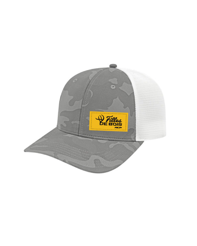 Casquette Camo - Filles de bois - Unisexe Écusson Jaune