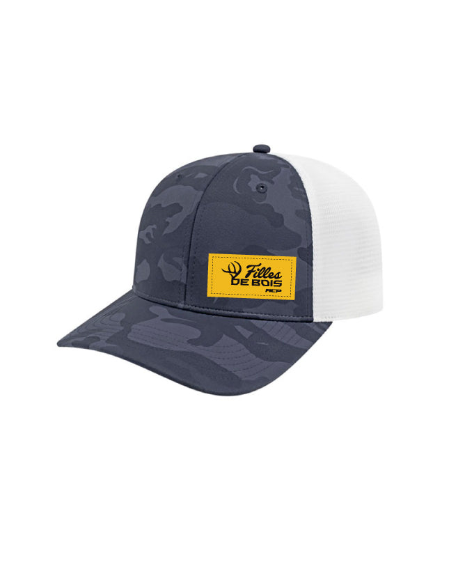 Casquette Camo - Filles de bois - Unisexe Écusson Jaune