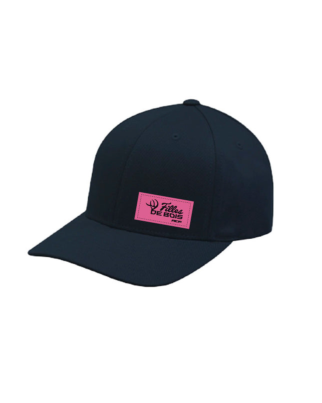 Casquette Flexfit Filles de bois écusson rose - Unisexe