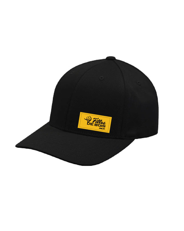 Casquette Flexfit Filles de bois écusson jaune - Unisexe