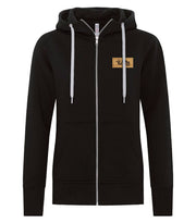 Hoodie à zip femme - Filles de bois - Écusson Bambou