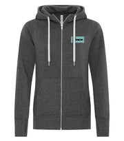 Hoodie à zip femme - ACP - Écusson Bleu