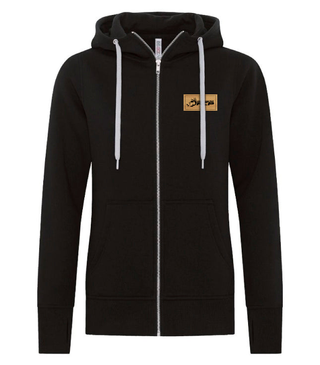 Hoodie à zip femme - ACP - Écusson Bambou