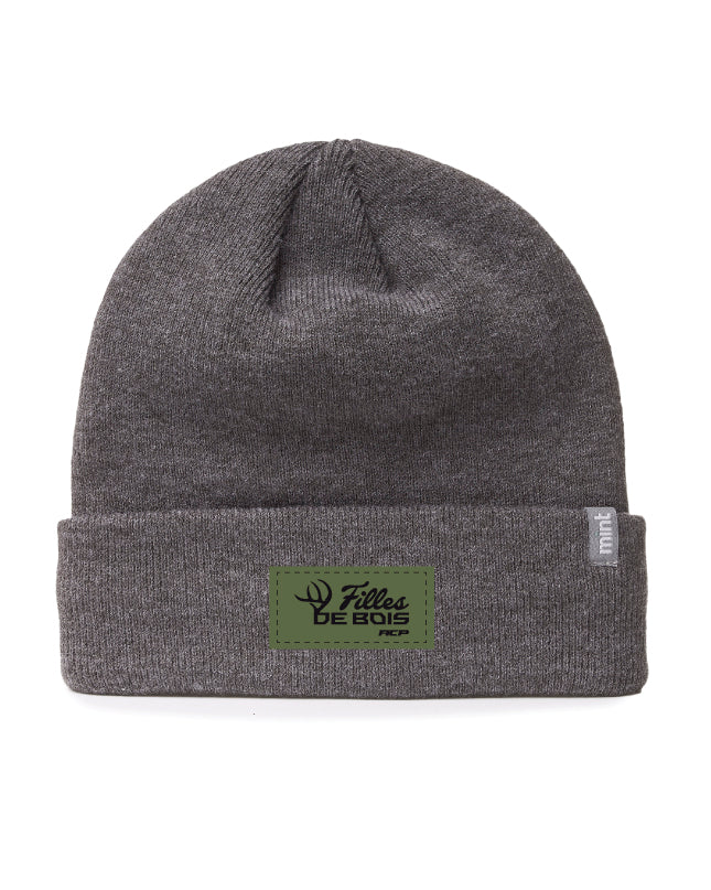 Tuque Fille de bois - Écusson Vert