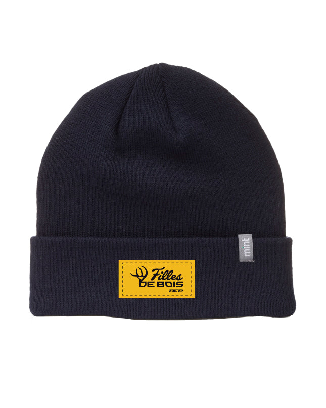 Tuque Fille de bois - Écusson Jaune