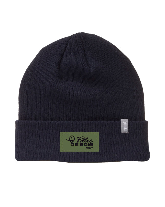 Tuque Fille de bois - Écusson Vert