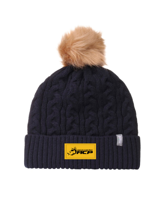 Tuque avec pompon ACP - Écusson Jaune