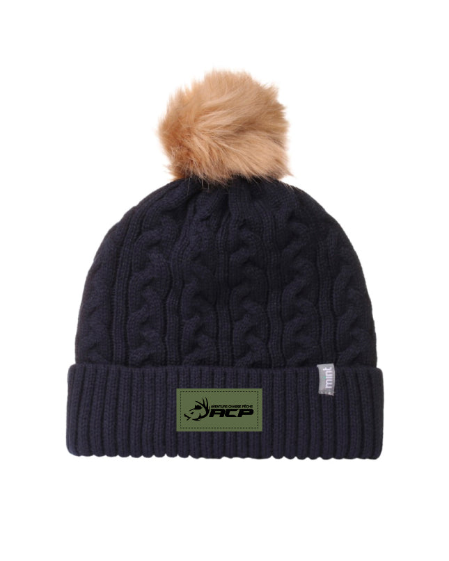 Tuque avec pompon ACP - Écusson vert