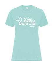 T-Shirt Filles de bois imprimé Blanc au centre