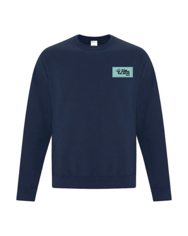 Crewnecks Filles de bois - Écusson Bleu