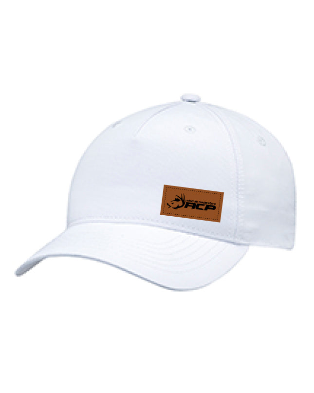 Casquette à couette ACP écusson brun pour femme