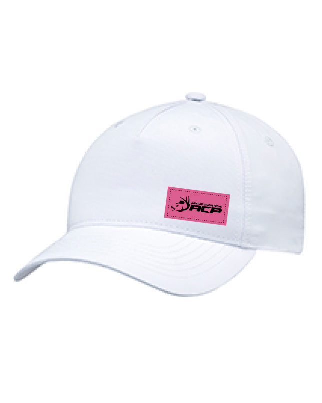 Casquette à couette ACP écusson rose pour femme