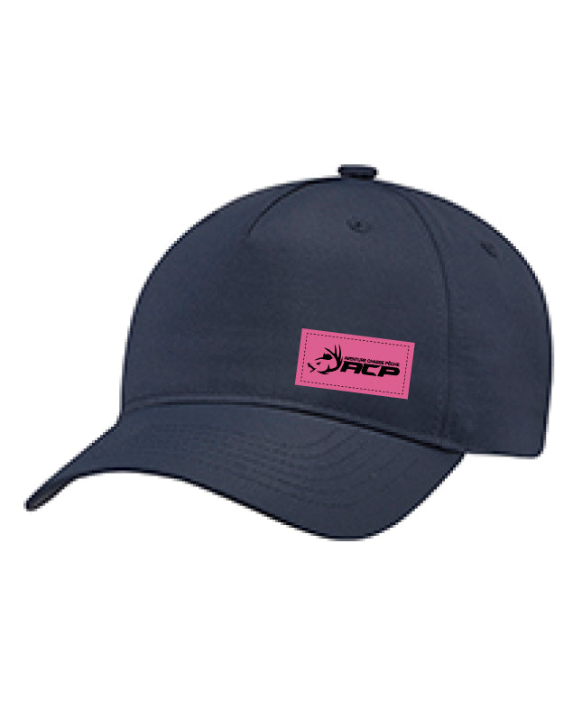 Casquette à couette ACP écusson rose pour femme